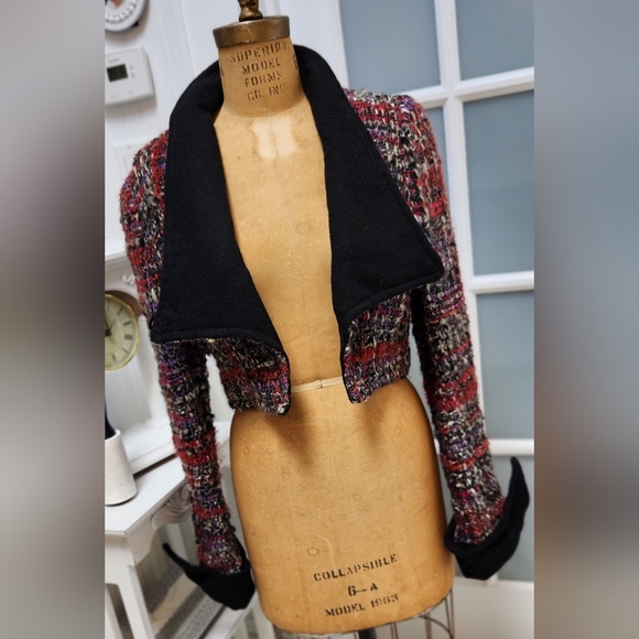 Vintage 1973 Artisan Mod Handwoven Jacket Very Cool! EUC - Picture 2 of 14